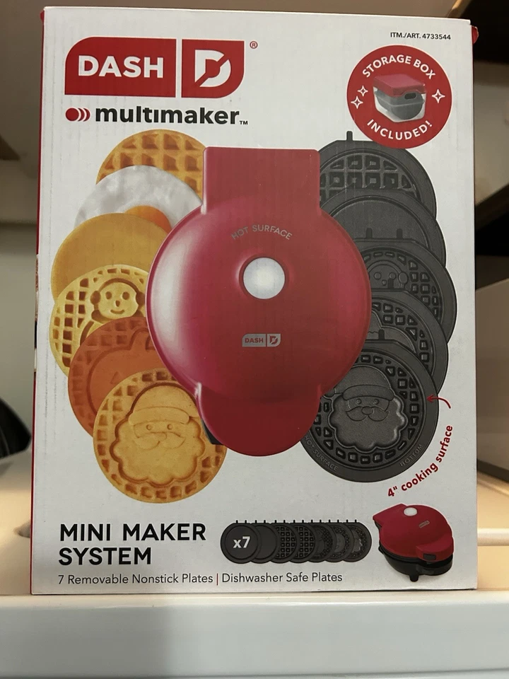 Mini gofrera de tablero multiplaca con 7 platos intercambiables totalmente nueva Foto 1 de 1