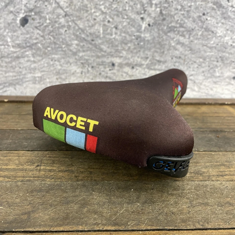 Asiento de sillín de bicicleta GelFlex marrón MTB vintage años 90 Avocet Spenco Gel Mountain W30 Foto 1 de 4
