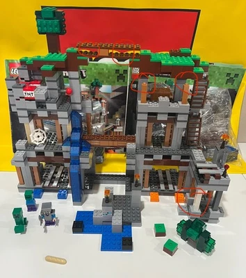 LEGO Minecraft: The Mine (21118) w/ Manuals. Bag 5 Sealed. Incomplete - 95%-ish - Image 1 of 4