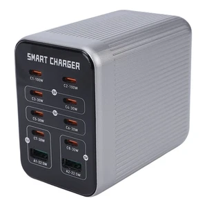 PD QC Fast Charger 10 Ports Desktop 10 In 1 GaN Charger Station Charging Hub For - Picture 1 of 12