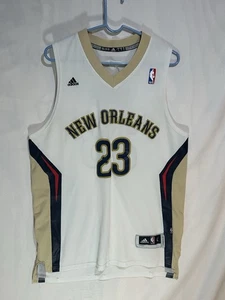 Adidas New Orleans Pelicans #23 Anthony Davis Home White / Cream Jersey Sz L +2 - Picture 1 of 6