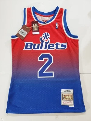 Camiseta Mitchell & Ness Chris Webber #2 Bullets 1994-95 Hardwood Classics pequeña   Foto 1 de 4