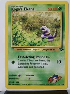 Kogas Ekans 77/132 - VLP/NM - Gym Challenge Pokemon Karte 2 $ Versandkostenpauschale - Bild 1 von 2