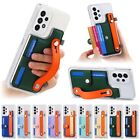For Samsung Galaxy S24 23 22 21 20 Wrist Strap Card Pocket Phone Cases