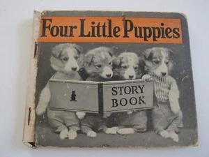 Four Little Puppies Storybook Vintage 1935 - Picture 1 of 4