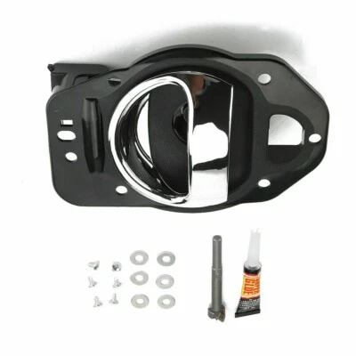 New Driver Side Interior Door Handle For 06-11 Chevy HHR W/ Repair Kit 25812196 - Image 1 of 4
