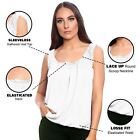 Ladies Camisole Basic Elasticated Gather Vest Top Womens Plain Stretchy Tank Top
