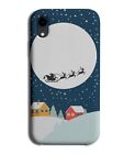 Santa Claus Sleigh Flying In The Nightsky Phone Case Cover Night Sky Moon N869