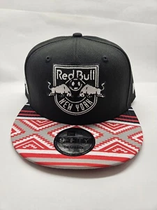 New Era New York Red Bull MLS Soccer Serape 9FIFTY Snapback Hat Cap Aztec Brim - Picture 1 of 9