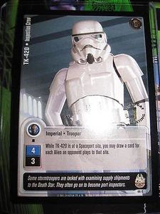 STAR WARS CCG JEDI KNIGHTS CARD MINT/N-MINT 1ST DAY 66C COM TK-420 INSPECTION.. - Picture 1 of 2