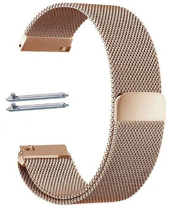 Rose Gold Magnetic Clasp Stainless Steel Mesh Milanese Watch Band Strap #5044 - Picture 1 of 30