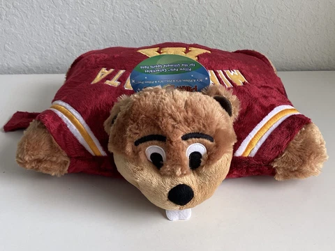 Minnesota Gophers Goldy The Gopher Plush Mascot Pillow Pet 18 Inches NCAA NEW Cover