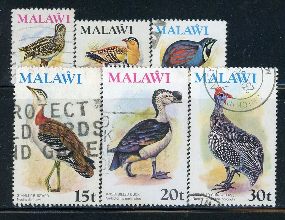 MALAWI 233-41 SG473-81 Used 1975 Birds Defin short set 6/13Wmk not defined CV$13 - Image 1 of 1