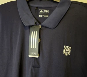 Camisa polo de golf Adidas Performance para hombre talla 3XL azul marino ajuste regular UPF30 NUEVA - Imagen 1 de 8