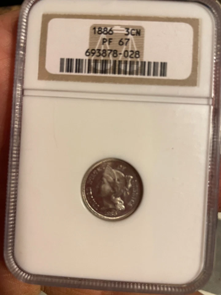 1886 3 CENT NICKEL NGC PR67 - Image 1 of 4