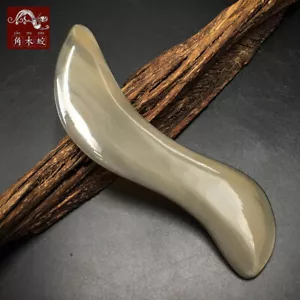 Natürliches OX Horn Gua Sha Werkzeuge Gua Sha Kratzbrett Augenpflege Werkzeuge Beauty Tool - Bild 1 von 5