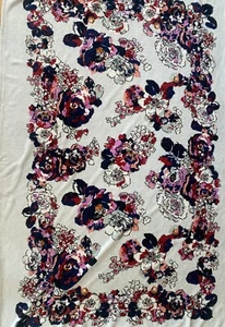 Vera Bradley Throw Blanket 80" x 50" Blue Floral Fleece - Picture 1 of 7