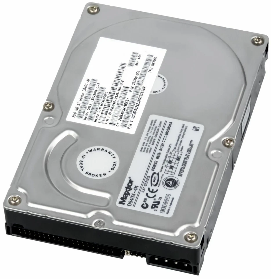 Hard Drive D540X-4K 20GB 5400U/Min 2MB Cache Pata Ata Ide MX4K020H1 3.5 " Inch - Image 1 of 3
