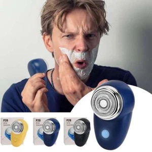 Mini-shave Portable Electric Shaver for Men Razor USB Rechargeable Home Travel - Picture 1 of 15