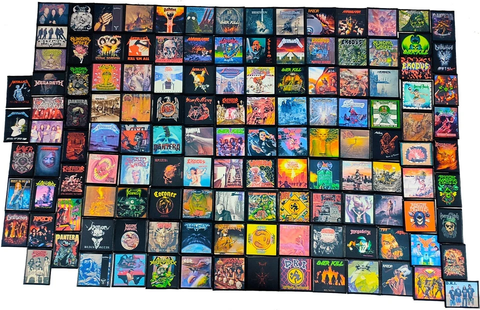 THRASH METAL 10pcs/Lot Random Mix Sew-On Patches Vest, Printed Patch - Image 1 of 1