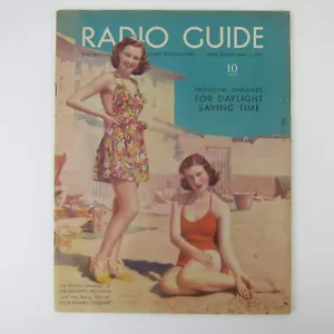 Radio Guide Magazine Joy Hodges & Penny Gill Cubierta 1 de Mayo 1937 De Colección RARA - Imagen 1 de 12
