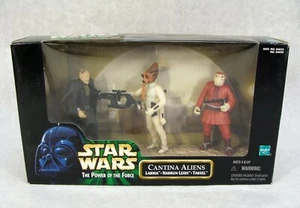 STAR WARS POTF CANTINA ALIENS 3 FIGURE PK LABRIA NABRUN LEIDS TAKEEL - Picture 1 of 1