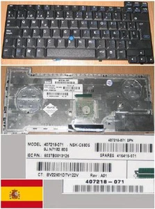 CLAVIER QWERTY ESPAGNOL HP NC8400 NSK-C680S 9J.N7182.80S 407218-071 416416-071 - Photo 1/1