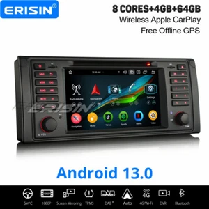 64GB Android 14 CarPlay Autoradio Navi WiFi 8-Kern DSP USB DVD DAB+ BMW 5 E39 M5 - Bild 1 von 24