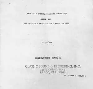 Fairchild 663 Compat compressor manual (COPY) - Picture 1 of 3