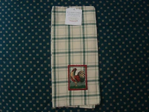 Vtg Embroidered Rooster Kitchen Towel NOS - Picture 1 of 5