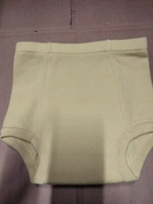 Sloomb Sustainablebabyish 针织羊毛尿布盖 Ups S3 3+ 年 35-46 磅 黄色 — 第 1/4 张图片