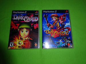 Empty Replacement Cases -  Dark Cloud 1 2  RPG  - Sony PlayStation 2 PS2