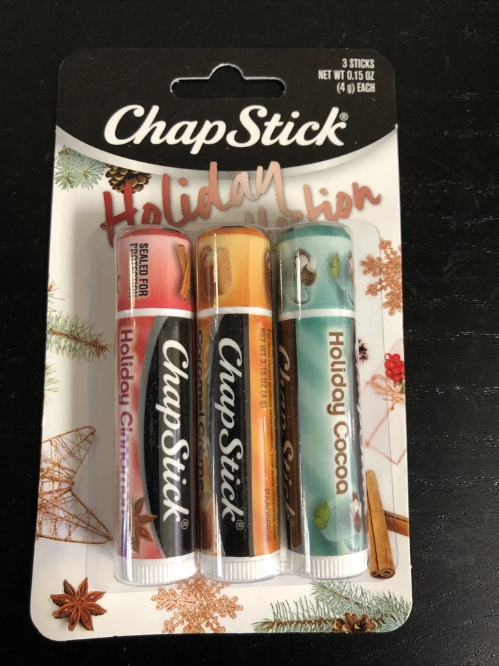 ChapStick 2017 Holiday Collection Cinnamon Caramel Creme Cocoa