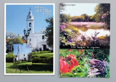 Postcard-Argentina "Iglesia del Pilar" in Recoleta & Ecological Garden of Hope - Image 1 of 2