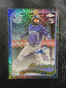 JONATAN CLASE 2024 Topps 1989 Silver Pack Chrome Refractor Auto 33/199 - Picture 1 of 2