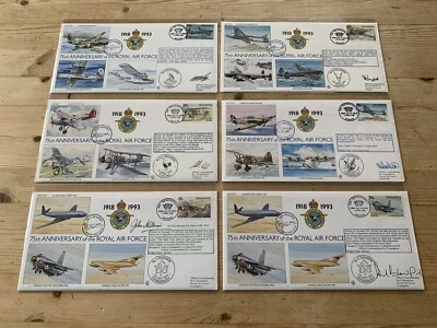 6 x BAHAMAS 1993 RAF 75th ANNIV. SIGNED FLOWN COVERS/FDC-5 6 43 60 120 SQN - Image 1 of 2