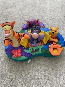 Winnie the Pooh Pop Up Plush Toy Tigger Eeyore Vintage Mattel 1996 Rare - Picture 1 of 5