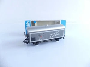 MARKLIN WAGON A ESSIEUX PUBLICITAIRE SNCF BIERE LE PECHEUR (1) 3 RAILS - Picture 1 of 4