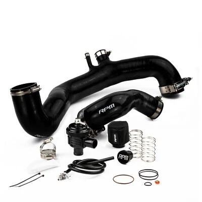 RPM Can Am Maverick X3 Blow Off Valve BLACK Silicone Charge Tubes 2020+  R & RR - Imagem 1 de 4