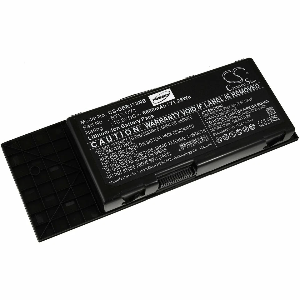Akku für Laptop Dell Alienware M17x R3 11,1V 7800mAh/87Wh Li-Ion Schwarz - Bild 1 von 1