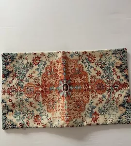 Boho Printed Rectangular Lumbar Throw Pillow Autumn Fall Tones 50cm X 30cm Zip - Picture 1 of 8