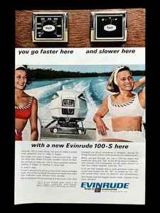 Vintage Evinrude Boat Motor Advertising Ad USA 10”x6.75” Fishing - Picture 1 of 1