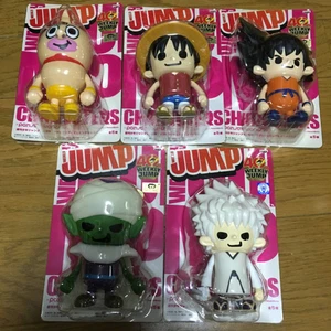 Jump 40th Anniversary Soft Vinyl figure Lot 5 Bleach Dragon Ball One Piece - Picture 1 of 1