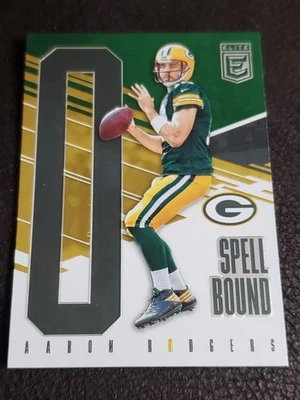Aaron Rodgers 2017 Donruss Elite Spellbound Green #18 "O" - Image 1 of 2