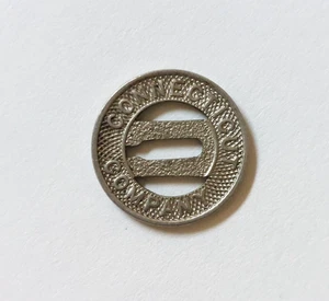 1940's CONNECTICUT COMPANY Conn Co Train Streetcar Trolley Bus Transit Token p5 - Picture 1 of 2