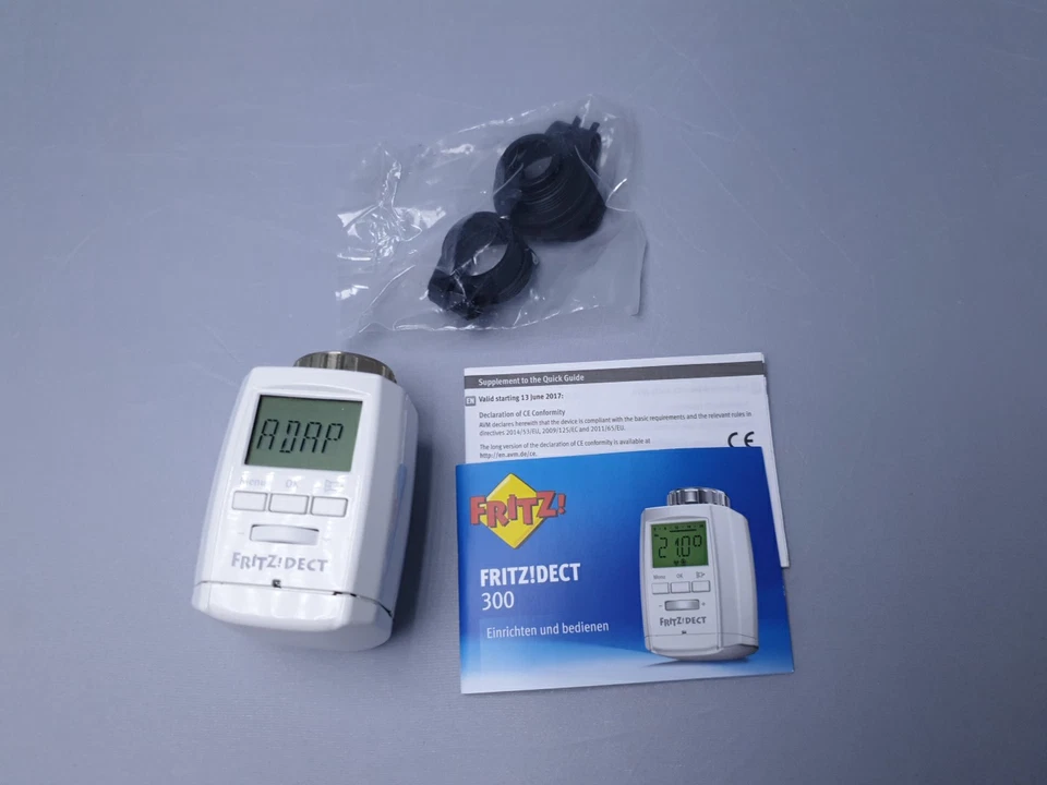 AVM Fritz DECT 300 Heizkörperthermostat, Weiß, Mit Adapter - Bild 1 von 1
