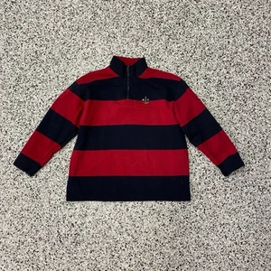 Vintage Ralph Lauren Petite Medium Anchor Crest 1/4 Zip Sailing Nautical - Picture 1 of 6