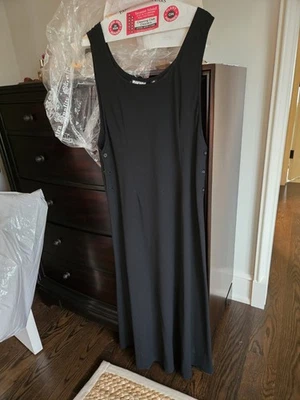 DKNY Women's Sleeveless Midi Dress, Size 14p, Black - Image 1 of 4