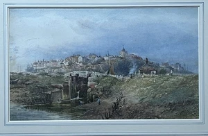 JOSIAH WOOD WHYMPER RI (1813-1903) - RYE ? - SUFFOLK ? - SIGNED & DATED 1861 - Picture 1 of 24
