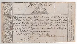 ISLANDIA 1 RIGSDALER COURANT 1792 P:A5 EN MUY BUEN ESTADO MUY RARO - Imagen 1 de 2